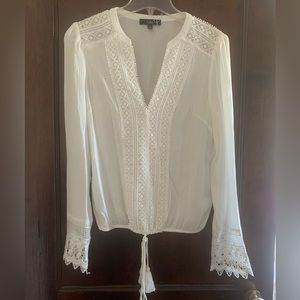 White boho blouse